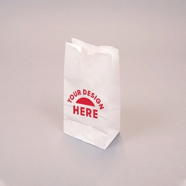 Custom-Printed White Kraft 4-lb Bag